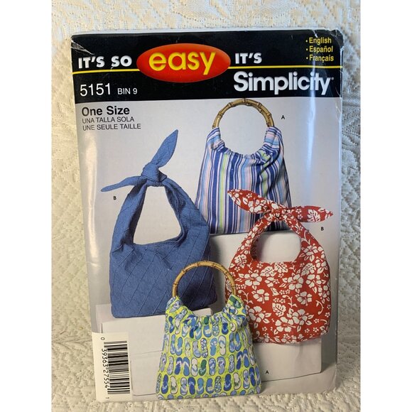 Simplicity Misses Handbag Sewing Pattern 5151- uncut - Picture 8 of 10